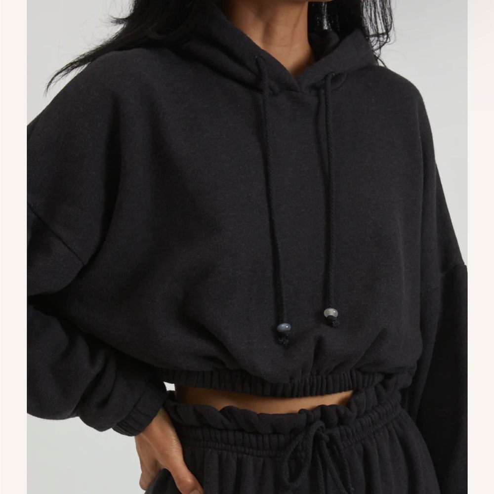 Donni vintage fleece cropped hoodie